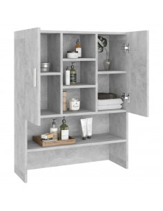 Mobile per Lavatrice Grigio Cemento 70,5x25,5x90 cm