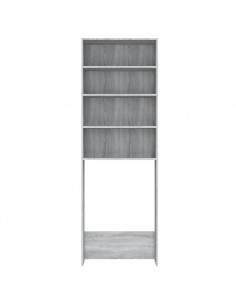 Mobile per Lavatrice Grigio Sonoma 64x24x190 cm
