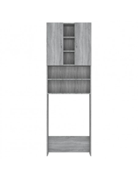 Mobile per Lavatrice Grigio Sonoma 64x25,5x190 cm
