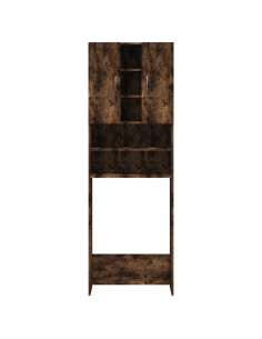 Mobile per Lavatrice Rovere Fumo 64x25,5x190 cm