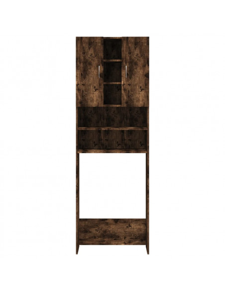 Mobile per Lavatrice Rovere Fumo 64x25,5x190 cm
