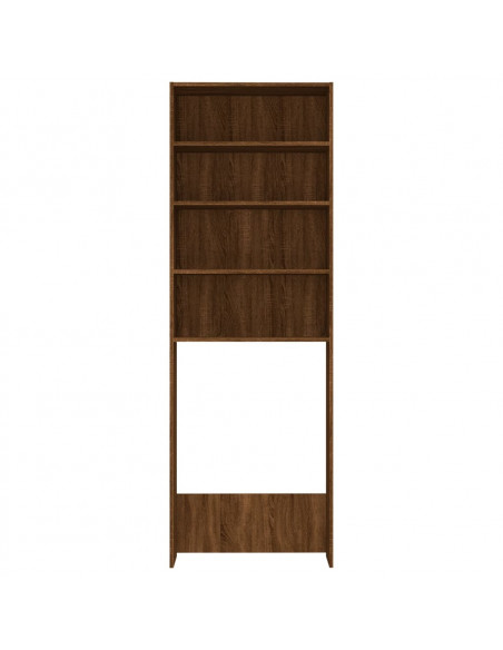 Mobile per Lavatrice Rovere Marrone 64x24x190 cm