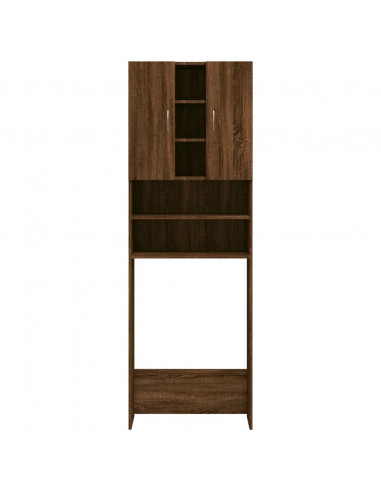 Mobile per Lavatrice Rovere Marrone 64x25,5x190 cm