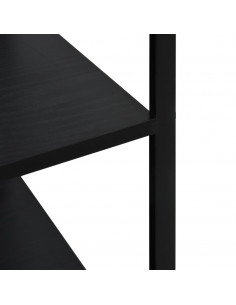 Mobile per Microonde Nero 60x39,6x123 cm Legno Multistrato