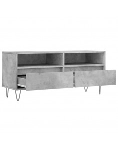 Mobile per TV Grigio Cemento 100x34,5x44,5 cm Legno Multistrato