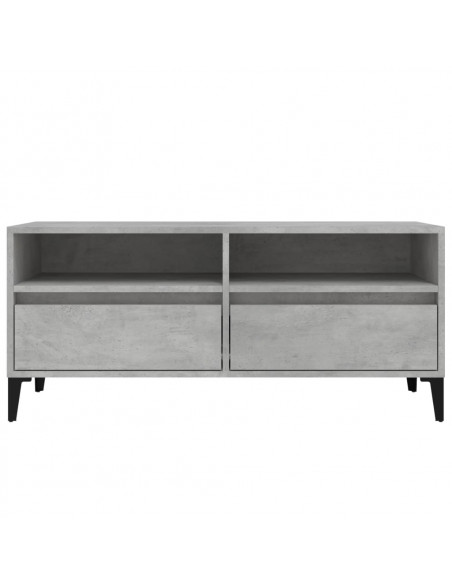Mobile per TV Grigio Cemento 100x34,5x44,5 cm Legno Multistrato