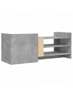 Mobile per TV Grigio Cemento 100x35x40 cm Legno Multistrato