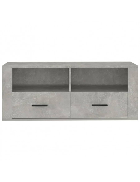 Mobile per TV Grigio Cemento 100x35x40 cm Legno Multistrato