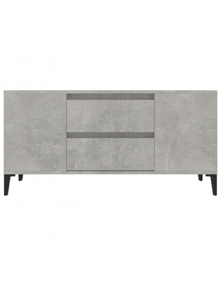 Mobile per TV Grigio Cemento 102x44,5x50 cm Legno Multistrato