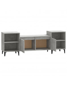 Mobile per TV Grigio Cemento 160x35x55 cm Legno Multistrato