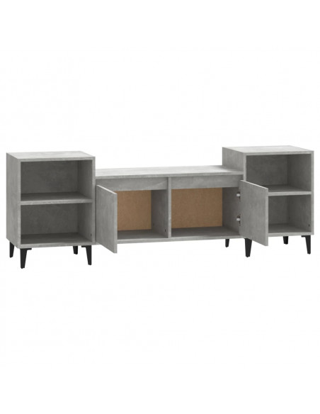 Mobile per TV Grigio Cemento 160x35x55 cm Legno Multistrato