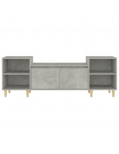 Mobile per TV Grigio Cemento 160x35x55 cm Legno Multistrato