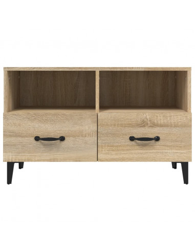 Mobile per TV Rovere Sonoma 80x36x50 cm Legno Multistrato