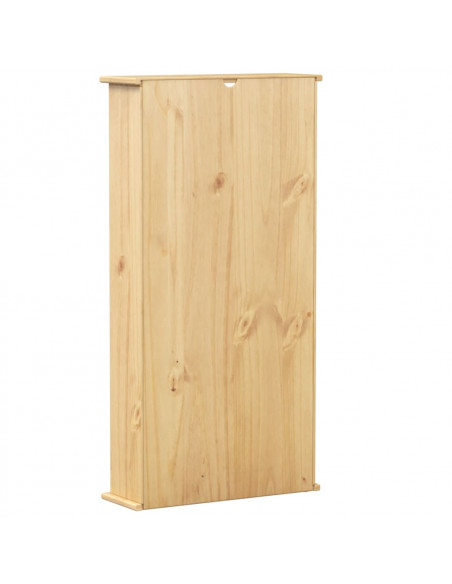 Mobile Porta CD Corona 52x17,5x103 cm in Legno Massello di Pino