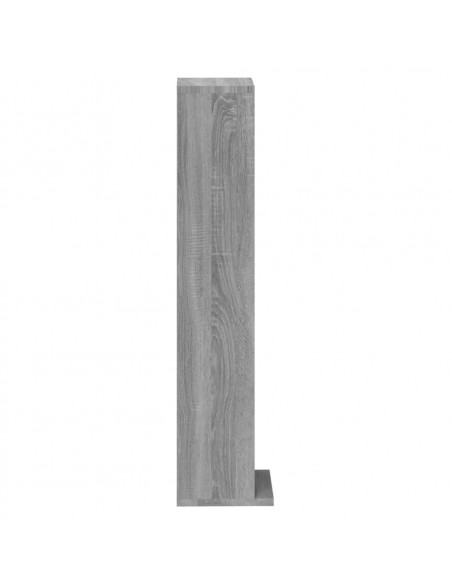 Mobile Porta CD Grigio Sonoma 21x20x88 cm in Legno Multistrato