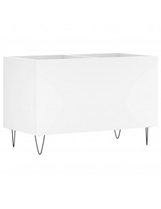 Mobile Porta Dischi Bianco 74,5x38x48 cm in Legno Multistrato