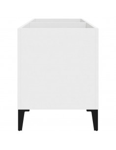 Mobile Porta Dischi Bianco 74,5x38x48 cm in Legno Multistrato