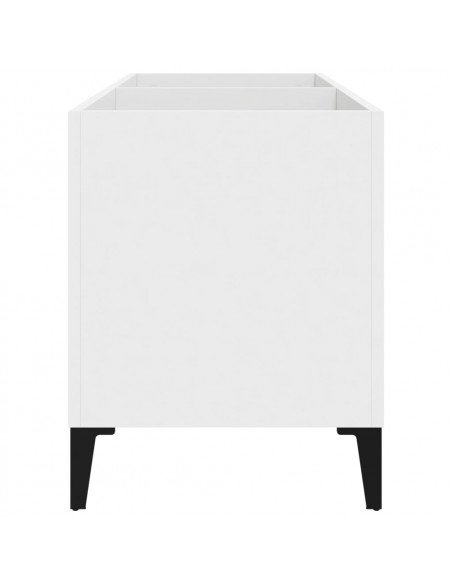 Mobile Porta Dischi Bianco 74,5x38x48 cm in Legno Multistrato
