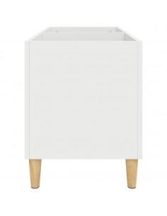 Mobile Porta Dischi Bianco 74,5x38x48 cm in Legno Multistrato