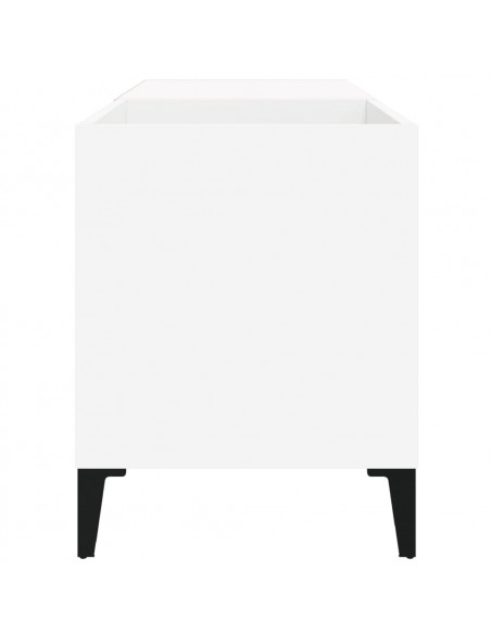 Mobile Porta Dischi Bianco 84,5x38x48 cm in Legno Multistrato