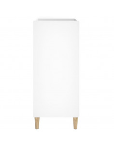 Mobile Porta Dischi Bianco 84,5x38x89 cm in Legno Multistrato