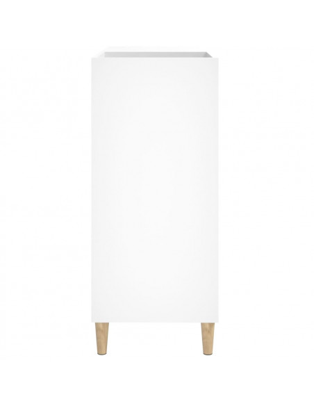 Mobile Porta Dischi Bianco 84,5x38x89 cm in Legno Multistrato