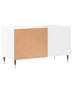 Mobile Porta Dischi Bianco 85x38x48 cm in Legno Multistrato