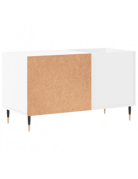 Mobile Porta Dischi Bianco 85x38x48 cm in Legno Multistrato