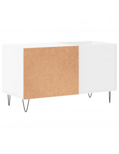 Mobile Porta Dischi Bianco 85x38x48 cm in Legno Multistrato