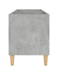 Mobile Porta Dischi Grigio Cemento 74,5x38x48 Legno Multistrato