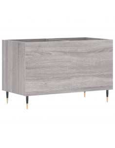 Mobile Porta Dischi Grigio Sonoma 74,5x38x48 Legno Multistrato