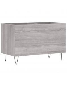 Mobile Porta Dischi Grigio Sonoma 74,5x38x48 Legno Multistrato