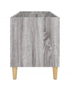 Mobile Porta Dischi Grigio Sonoma 74,5x38x48 Legno Multistrato