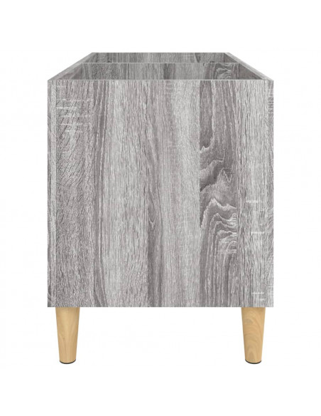 Mobile Porta Dischi Grigio Sonoma 74,5x38x48 Legno Multistrato