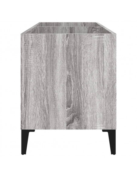 Mobile Porta Dischi Grigio Sonoma 74,5x38x48 Legno Multistrato