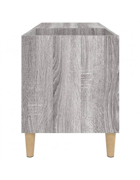 Mobile Porta Dischi Grigio Sonoma 84,5x38x48 Legno Multistrato