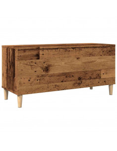 Mobile Porta Dischi Legno Antico 100x38x48 cm Legno Multistrato