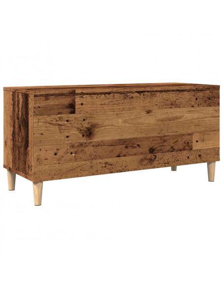 Mobile Porta Dischi Legno Antico 100x38x48 cm Legno Multistrato