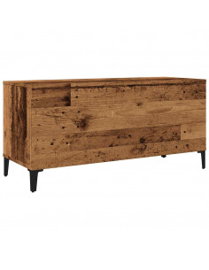 Mobile Porta Dischi Legno Antico 100x38x48 cm Legno Multistrato