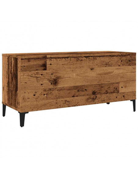 Mobile Porta Dischi Legno Antico 100x38x48 cm Legno Multistrato