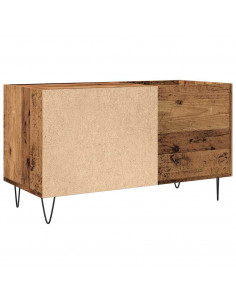 Mobile Porta Dischi Legno Antico 84,5x38x48cm Legno Multistrato