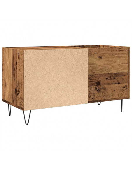 Mobile Porta Dischi Legno Antico 84,5x38x48cm Legno Multistrato