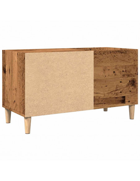 Mobile Porta Dischi Legno Antico 84,5x38x48cm Legno Multistrato