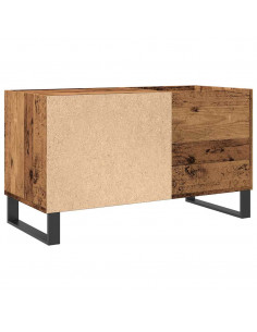 Mobile Porta Dischi Legno Antico 84,5x38x48cm Legno Multistrato