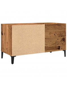 Mobile Porta Dischi Legno Antico 84,5x38x48cm Legno Multistrato