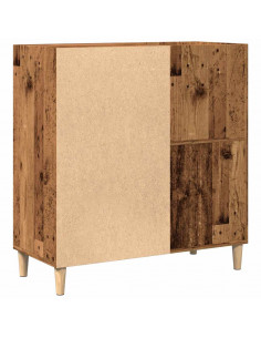 Mobile Porta Dischi Legno Antico 84,5x38x89cm Legno Multistrato