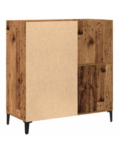 Mobile Porta Dischi Legno Antico 84,5x38x89cm Legno Multistrato