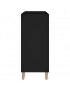 Mobile Porta Dischi Nero 84,5x38x89 cm in Legno Multistrato