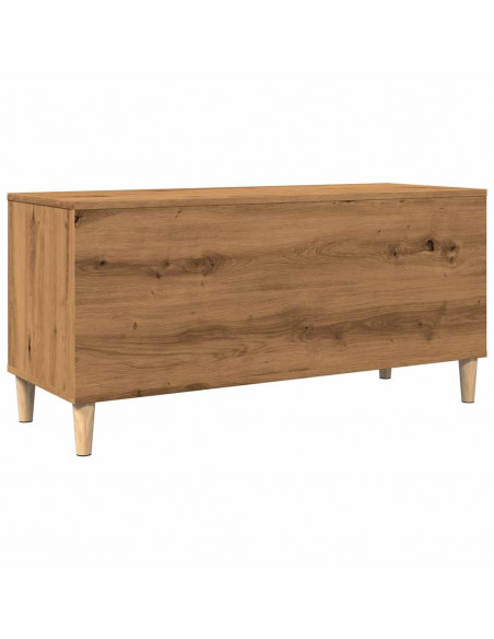 Mobile Porta Dischi Rovere Artigianale 100x38x48 cm Multistrato