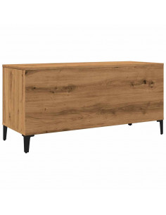 Mobile Porta Dischi Rovere Artigianale 100x38x48 cm Multistrato